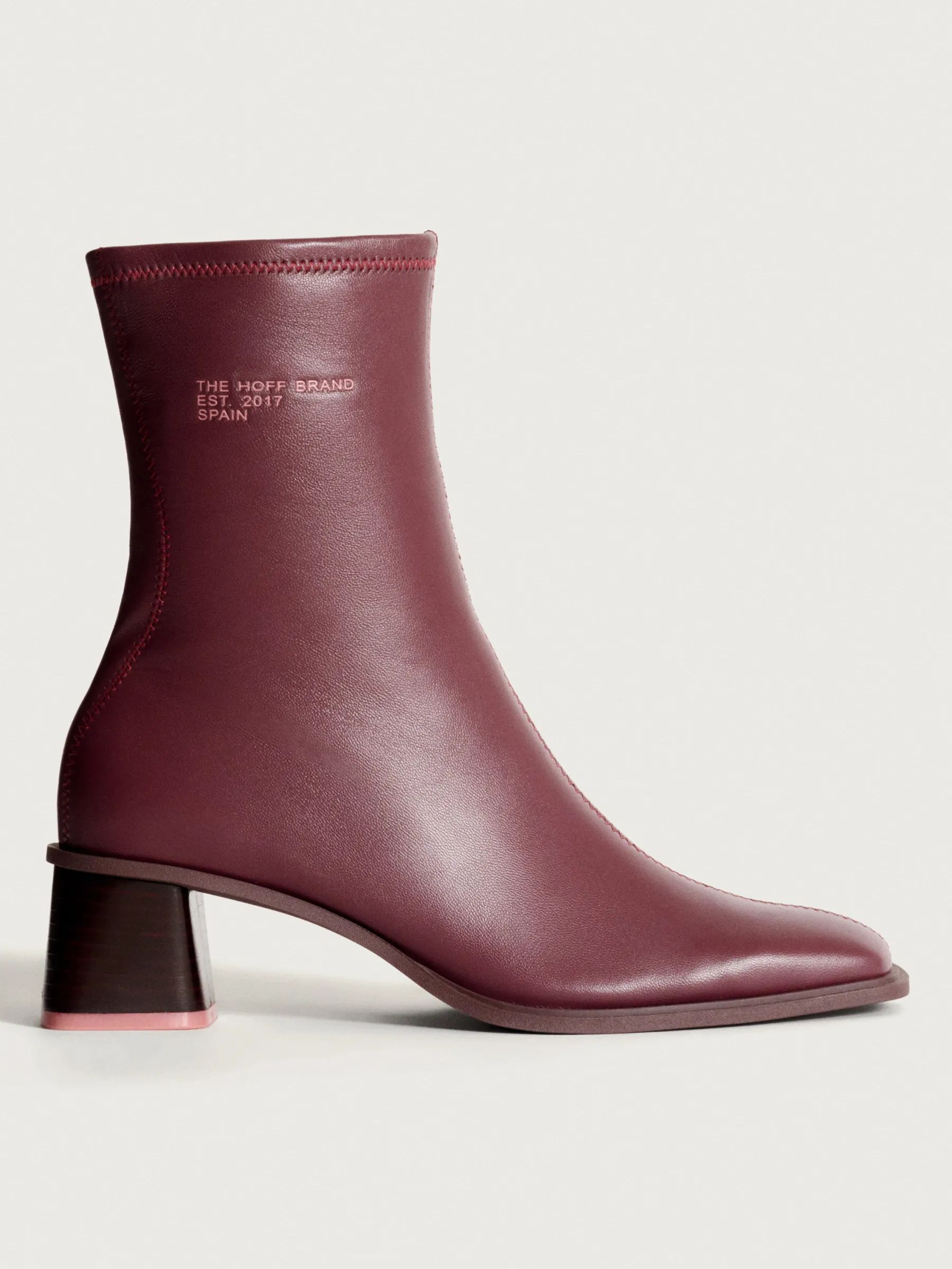 bottine__talon_date_borde_0.webp Clearance HOFF BOTTINE À TALON DATE BORDEAUX